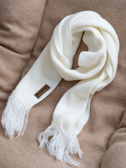 Cache-col Tricot Blanc