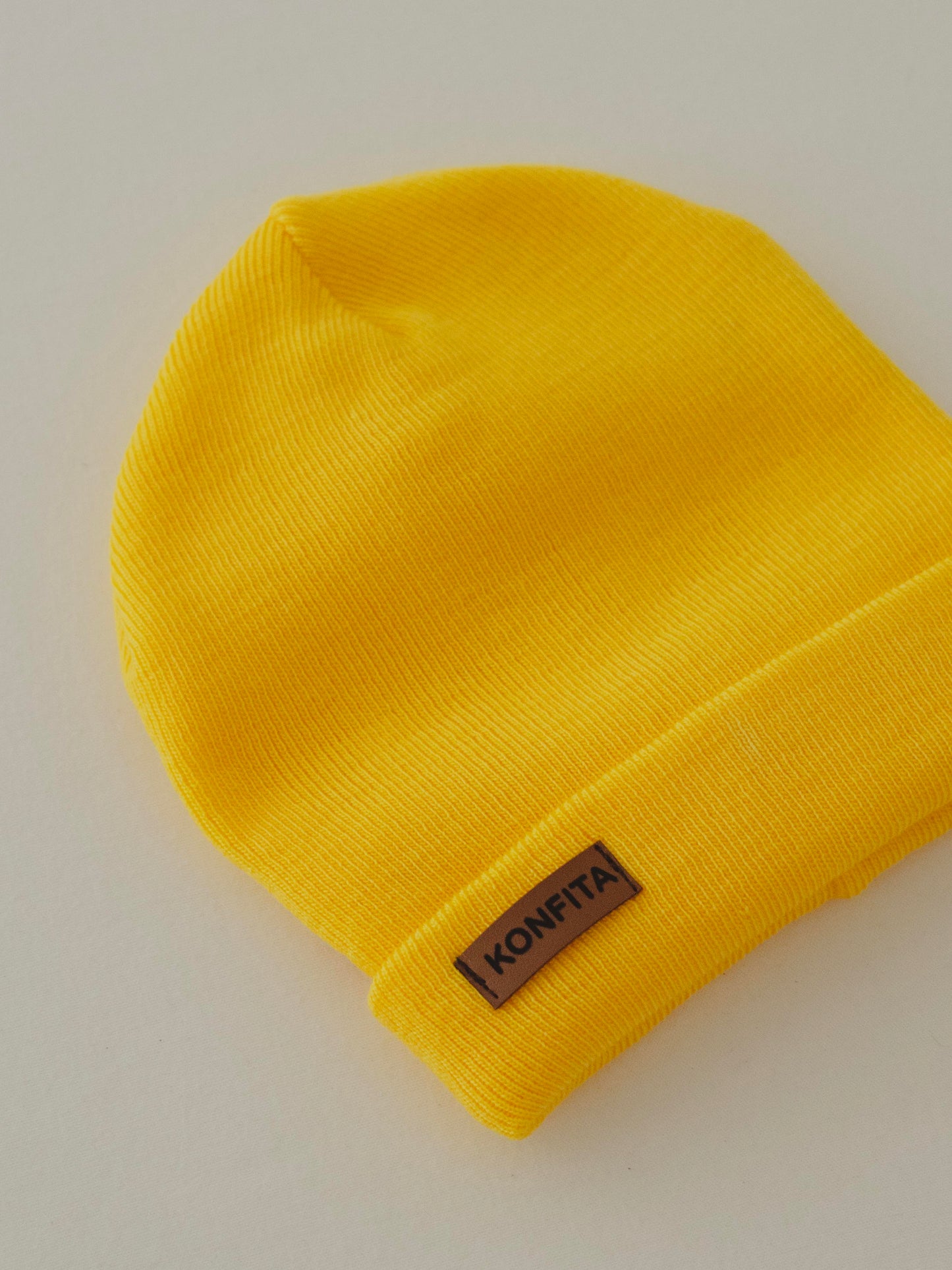 Bonnet Tricot Jaune