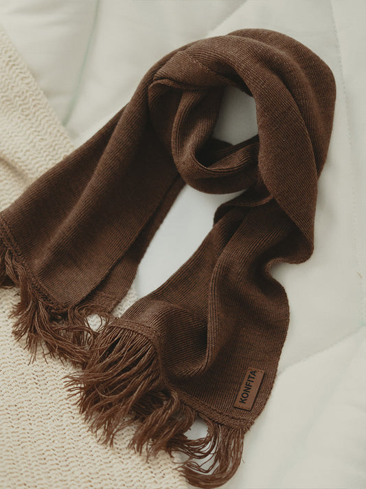 Cache-col Tricot Chocolat