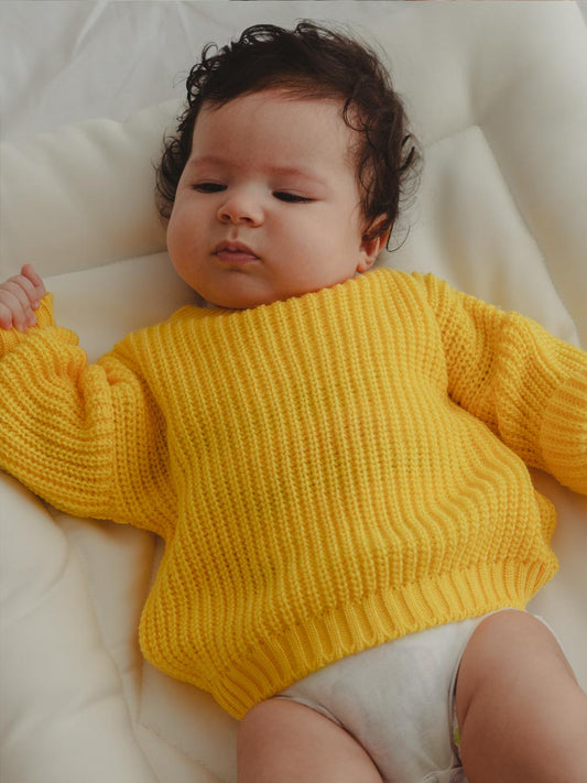 Pull tricot Jaune