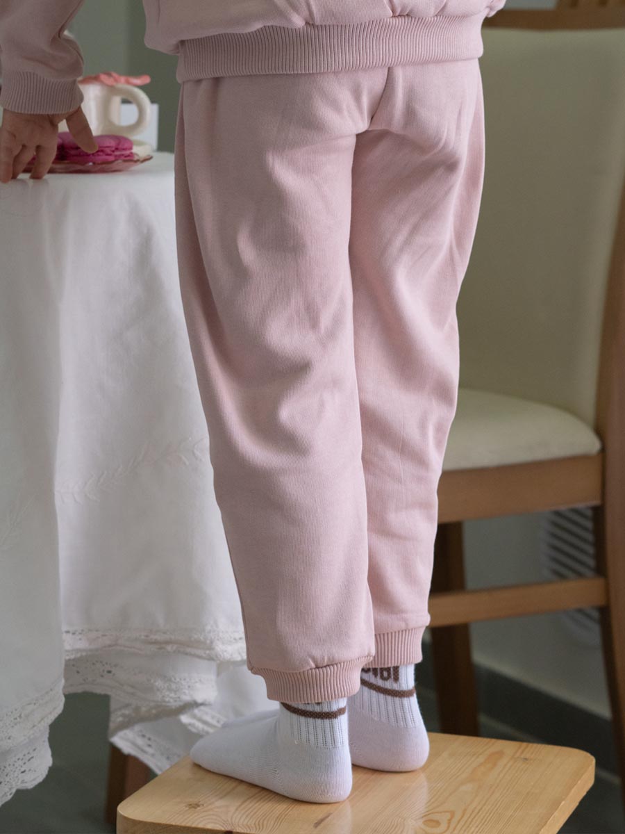 Pantalon Molletonné Rose