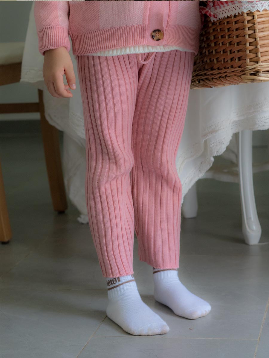 Pantalon tricot Rose